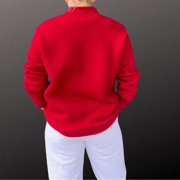 Talbots Red Women's Sweater Cardigan - Picture 3 of 6